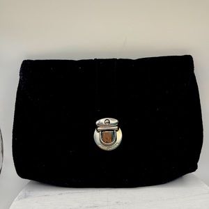 Marc Jacobs buckle velvet clutch